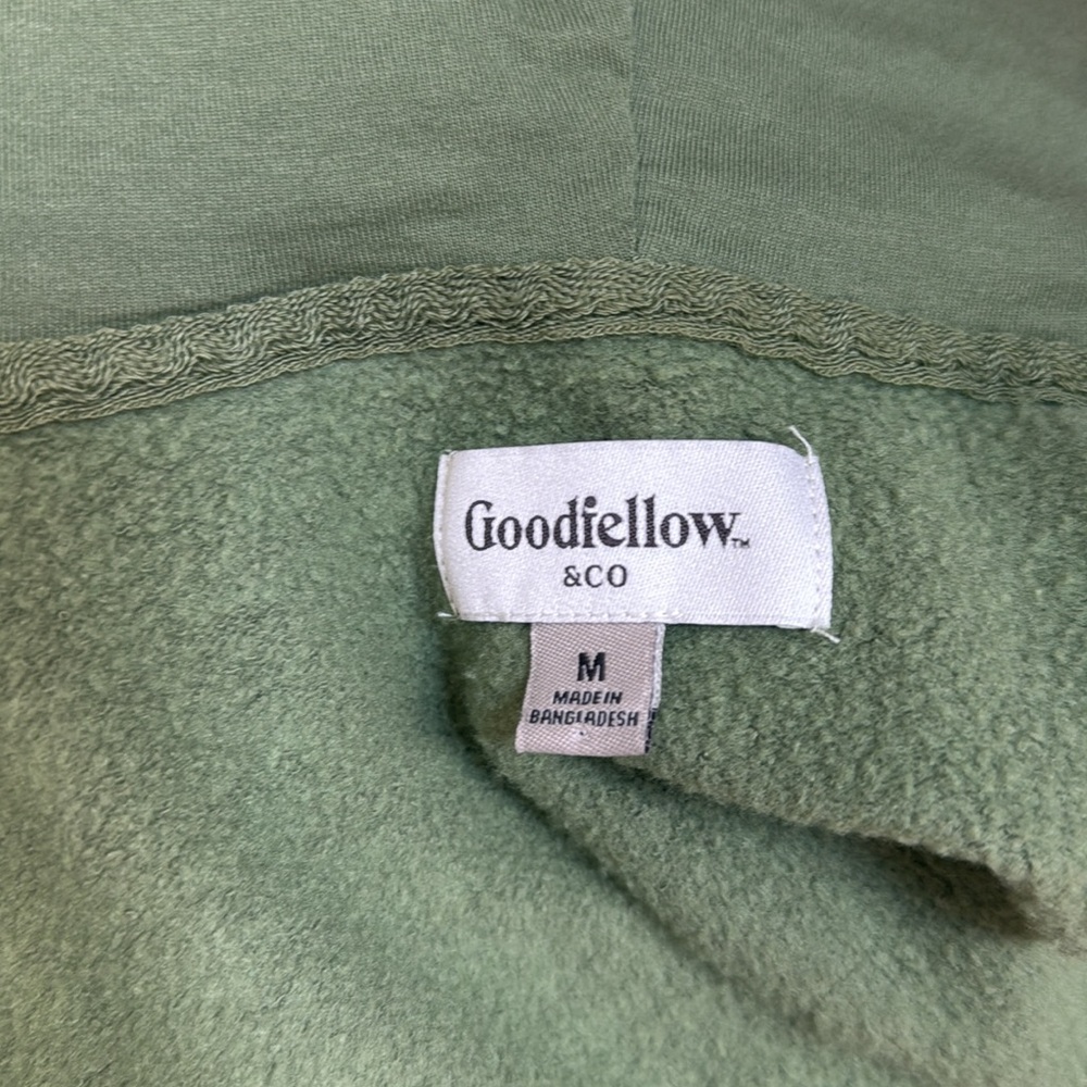 Men’s Goodfellow & Co Olive Green Zip Up Jacket with Hood. Size M. - Picture 5 of 9